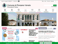 Tablet Screenshot of comuneponzanoveneto.it